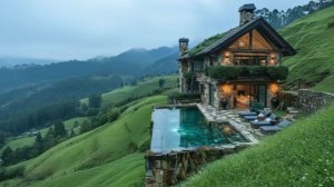 Внутри Дома-Мечты на склоне холма | Обзорный тур по дому | 1080 Full HD