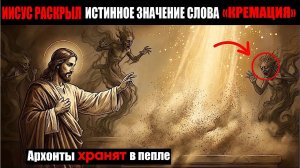 Иисус явил истинный смысл кремации — архонты боятся этого.