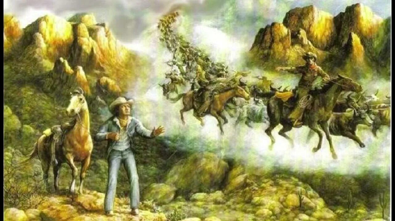  Призрачные небесные всадники .