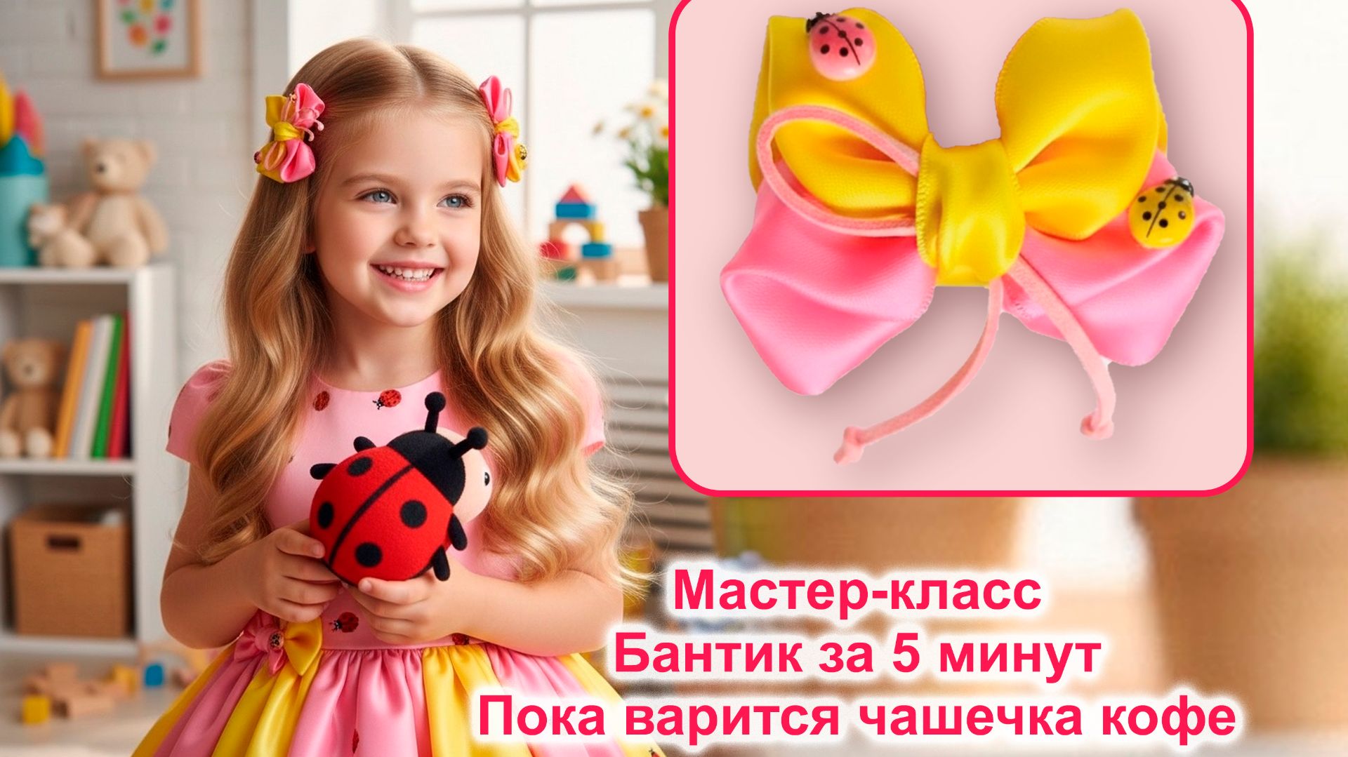 Новый мастер-класс. Бантик за 5 минут, пока заваривается ваш любимый кофе. смотреть онлайн