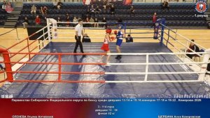 114 финал 42 кг ОЛЕНЕВА Ульяна Алтайский ЩЕРБИНА Анна Кемеровская