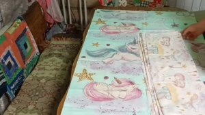 И снова распаковка/ Немного лоскута от Магнатекс/ Пледы в госпиталь.