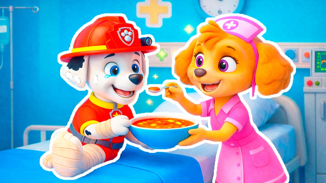 СКАЙ УХАЖИВАЕТ ЗА БОЛЬНЫМ МАРШАЛОМ ЩЕНЯЧИЙ ПАТРУЛЬ в МАЙНКРАФТ смотреть онлайн