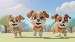 Детский мультфильм Три маленьких щенка