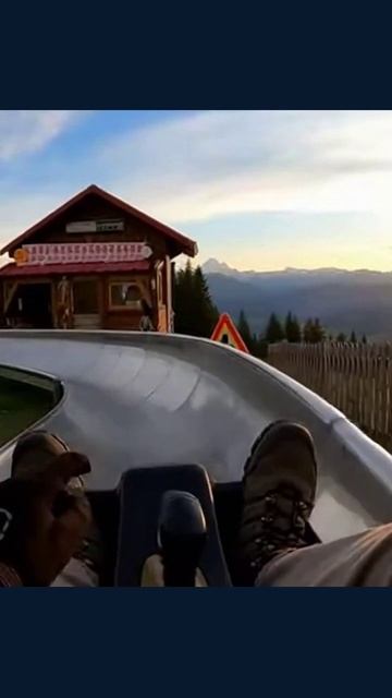 тобоган катание семейныйотдых счастье