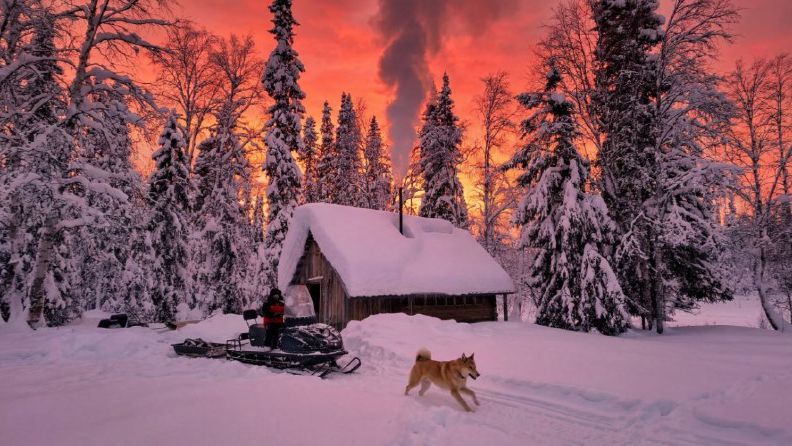 Настоящий отдых в мороз: Ночь в избушке у таёжной речки. смотреть онлайн