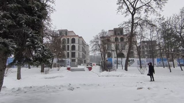Променад по заснеженному Белгороду 30.01.26. смотреть онлайн