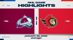 29.01.2026 | ОБЗОР МАТЧА | Оттава Сенаторз - Колорадо Эвеланш | Highlights