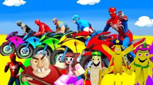 Супергерой на работе. Человек-паук спасает Бэтмена против Железного человека в GTA 5