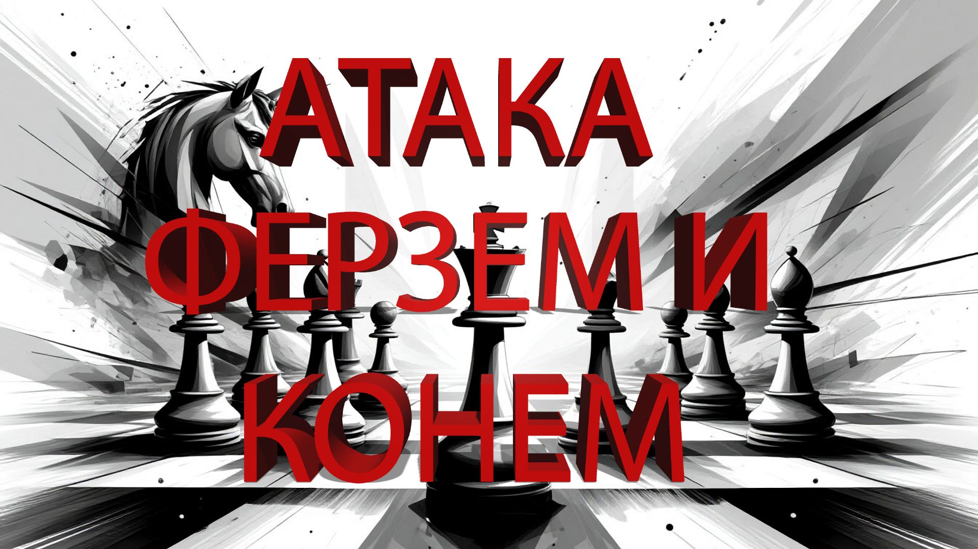 Атака ферзем и конем
