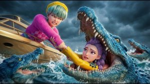 Малышка Саджа спасла Руми от смертоносных крокодилов. Охотники на демонов