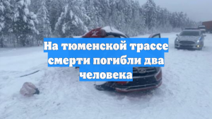 На тюменской трассе смерти погибли два человека