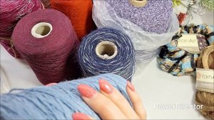 Запасы пряжи 2026 год 6 серия// Бобиная пряжа// Пряжа в процессах