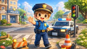 Лёня — полицейский 🚓 | Добрый мультик про профессии | Voxel мультфильм