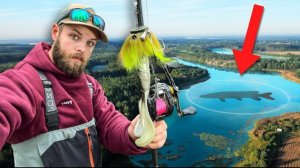 Живёт ли ещё чудовищная щука в этом крошечном озере? Рыбалка.