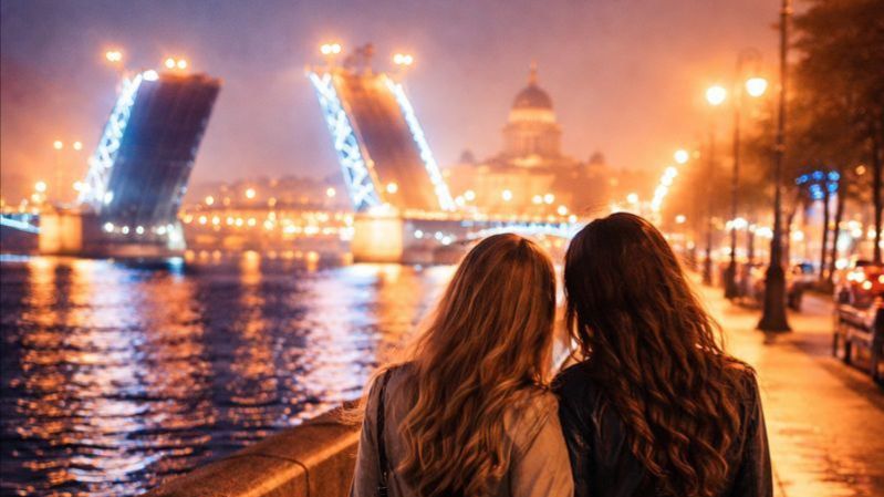 Ночной Петербург: развод мостов и романтика под огнями города