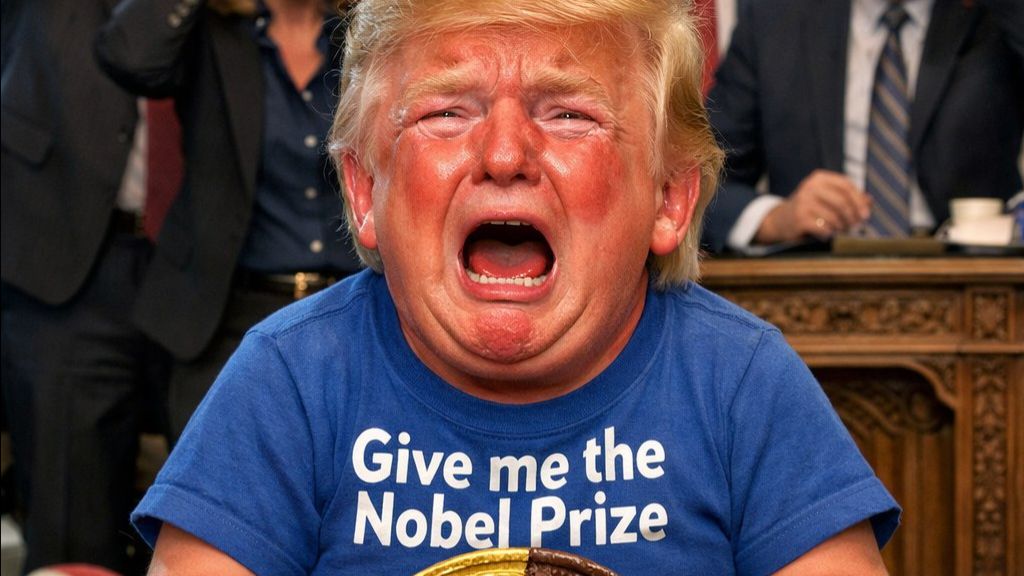 Трамп снова пожаловался, что ему не дали Нобелевскую премию Мира. смотреть онлайн