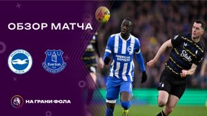 Обзор матча 24 тура Английской Премьер-Лиги НА РУССКОМ. Брайтон ― Эвертон