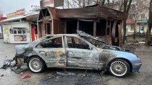 Авто сгорело в Васильевке после целенаправленной атаки ВСУ
