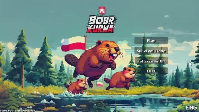 Bobr Kurwa: En galen Roguelike från Polen, där bävrar tar hämnd! смотреть онлайн
