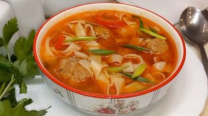 Этот суп частый гость на нашем столе СУП с ФРИКАДЕЛЬКАМИ - просто, быстро, вкусно!