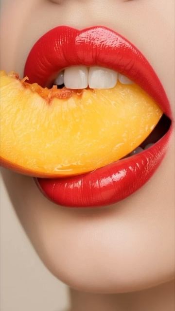 Красочное поедание персика asmr смотреть онлайн