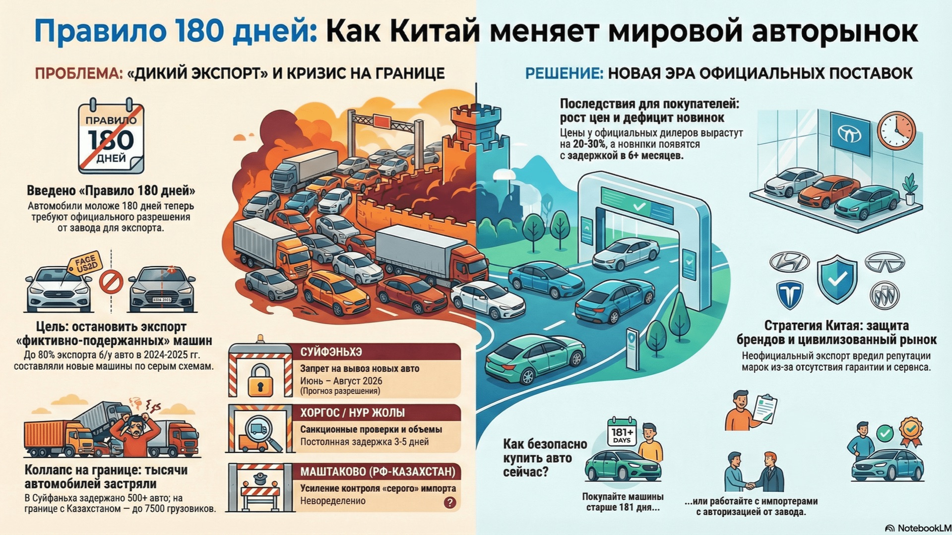 Автомобильный экспорт из КНР 2026: новые правила и кризис поставок