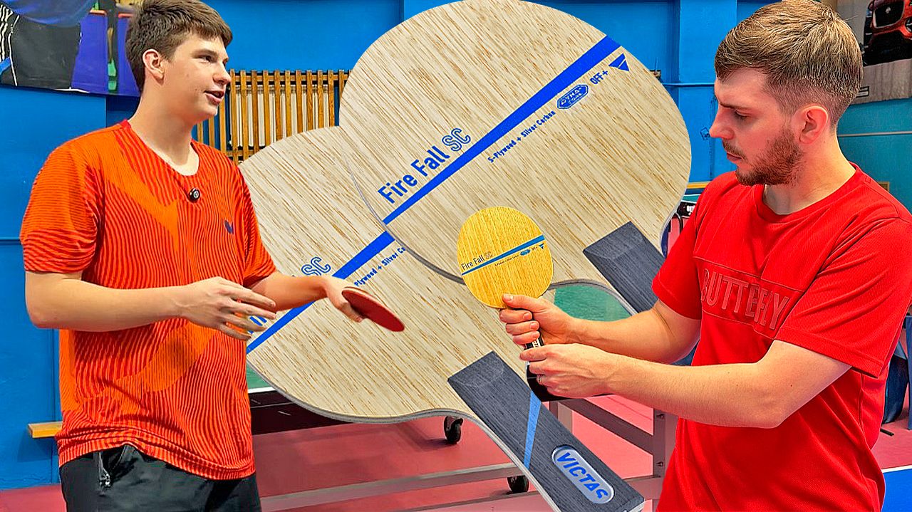 OFF+ ОТ КОТОРОГО НЕ ЛЕТИТ! VICTAS FIRE FALL SC! Обзор основания для настольного тенниса смотреть онлайн