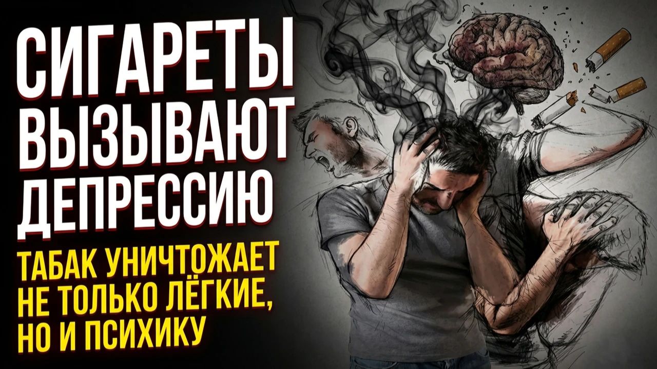 Сигареты вызывают депрессию — табак уничтожает не только лёгкие, но и психику Сигареты вызывают депрессию — табак уничтожает не только лёгкие, но и психику