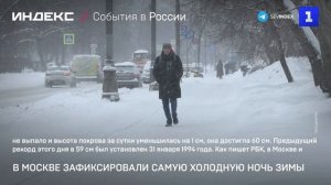 В Москве зафиксировали самую холодную ночь зимы