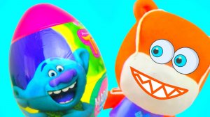 Мимимишки мультик и распаковка с Щенячьим патрулем Сюрприз яйцо - Тролли