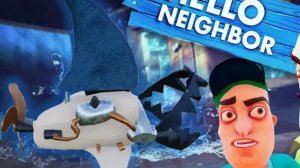 Hello neighbor ПРИВЕТ СОСЕД АКТ 2 Я ПАЛ В ЗАПАДНЮ У СОСЕДА ПОЯВИЛАСЬ АКУЛА