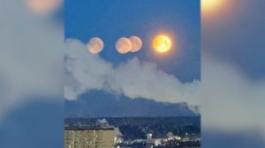 "Три луны" взошли над Москвой: очевидцы опубликовали кадры редкого явления.