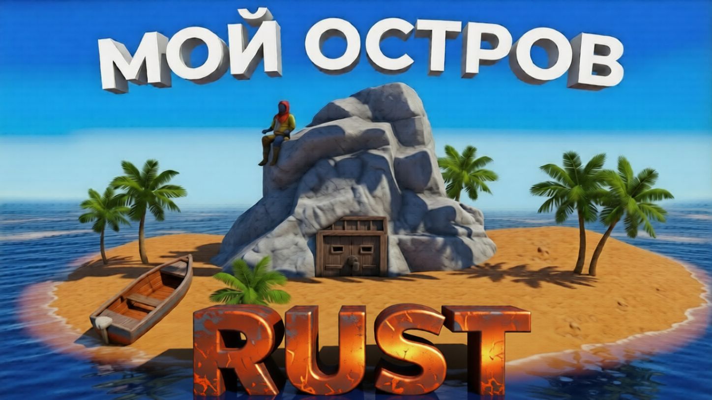 МОЙ ОСТРОВ! ЭТА ИСТОРИЯ О МОЕМ СОЛО ВЫЖИВАНИЕ ЖИВУ НА ОСТРОВЕ в Раст/Rust смотреть онлайн