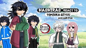 Реакция Столпов на Гию Томиока / Персонажи КРД / 6 часть / Гача реакция / Demon Slayer