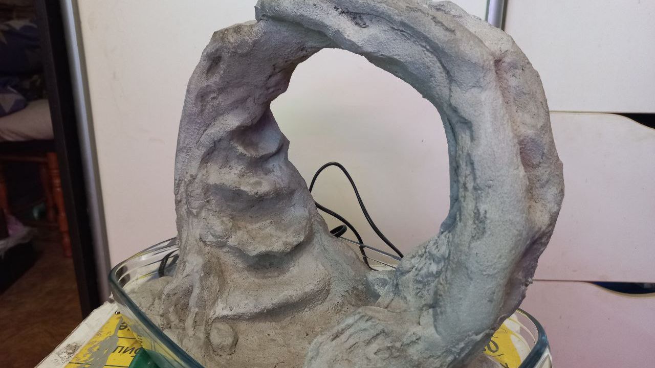 Бетонный фонтан! Своими руками!