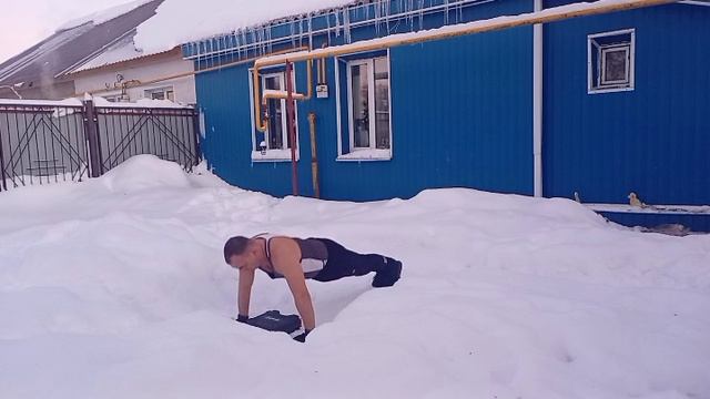 5051 отжиманий ВФСК ГТО на снегу в красивой технике!!! Тамбов Россия !!!