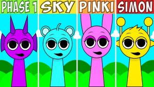 INCRDIBOX SPRUNKI: ФАЗА 1 ⚔️ ВСЕ — SKY 🌌 PINKI 💖 SIMON 👨🎤