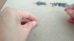 ⛄️Браслет из стекляруса и бисера 🌨️