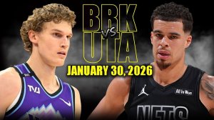 31.01.2026 | ОБЗОР МАТЧА | Юта Джаз - Бруклин Нетс | Highlights