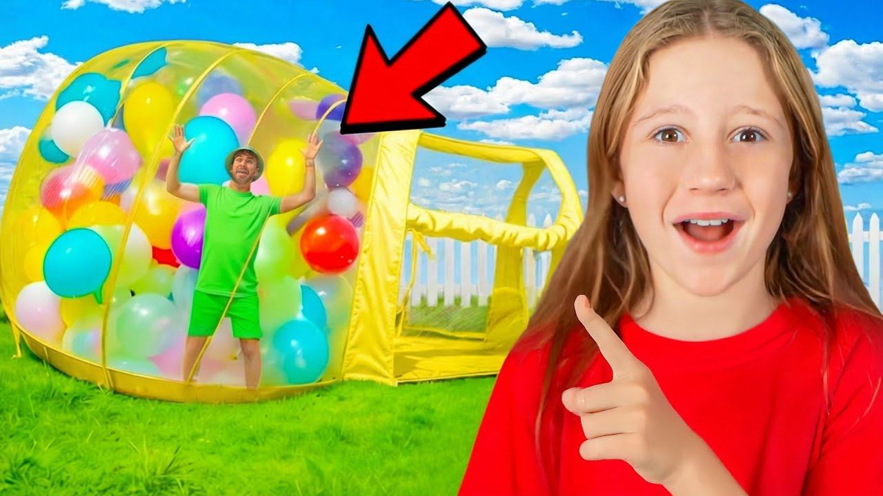 Настя веселится в парке воздушных шаров смотреть онлайн