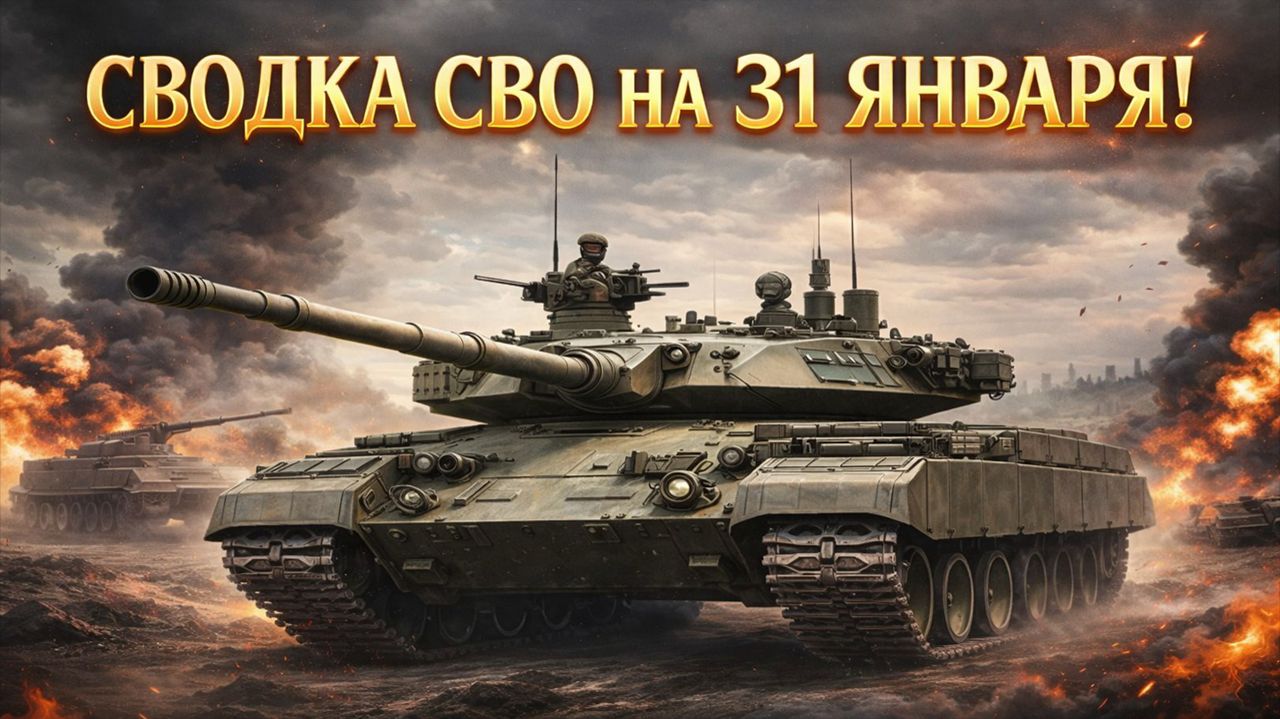 Сводка СВО на 31 января. Новости СВО. Война на Украине. Новости сегодня 31.01.2026 смотреть онлайн