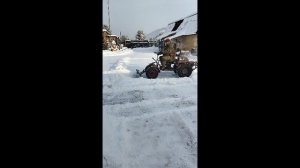 Уборка снега после морозов