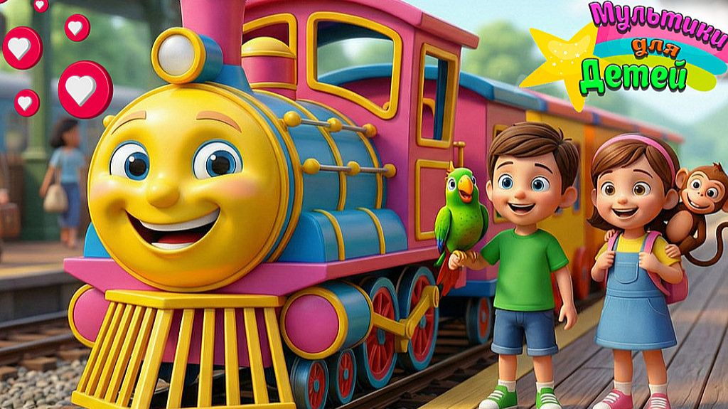 МЫ ЕДЕМ ЕДЕМ В ДАЛЁКИЕ КРАЯ - ПЕСЕНКИ ВЕСЁЛЫЕ И МУЛЬТИК ДЕТЯМ - МУЛЬТИКИ МАЛЫШАМ смотреть онлайн