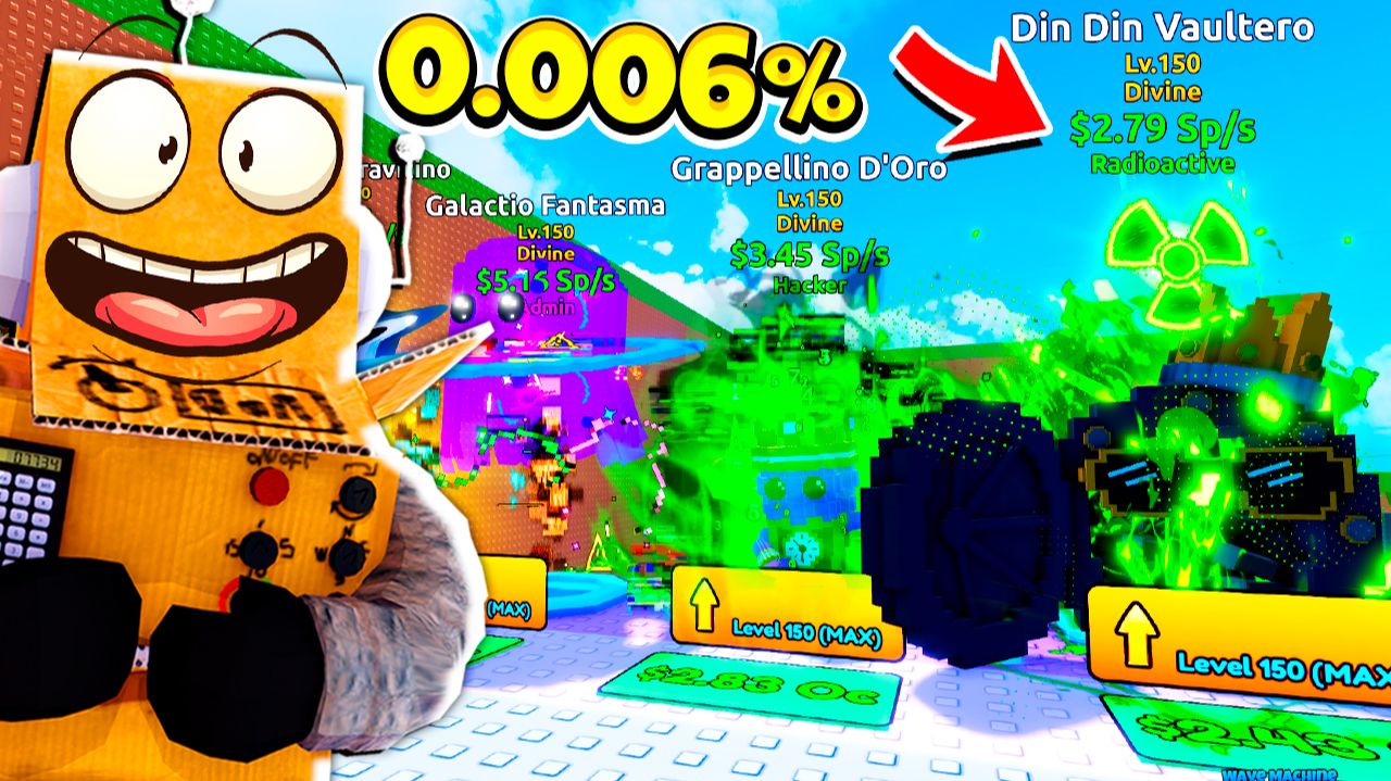 ШОК! САМЫЙ РЕДКИЙ В МИРЕ БРЕЙНРОТ 150 МАКСИМАЛЬНОГО УРОВНЯ 😱 ROBLOX Escape Tsunami Brainrots смотреть онлайн