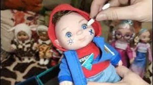 я простой хулиган, у меня есть.... спонжик для теней.. 😁кукла пупс Карл 19см. Цвет глаз можно менят