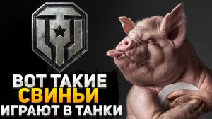 ВОТ ТАКИЕ СВИНЬИ ИГРАЮТ В МИР ТАНКОВ