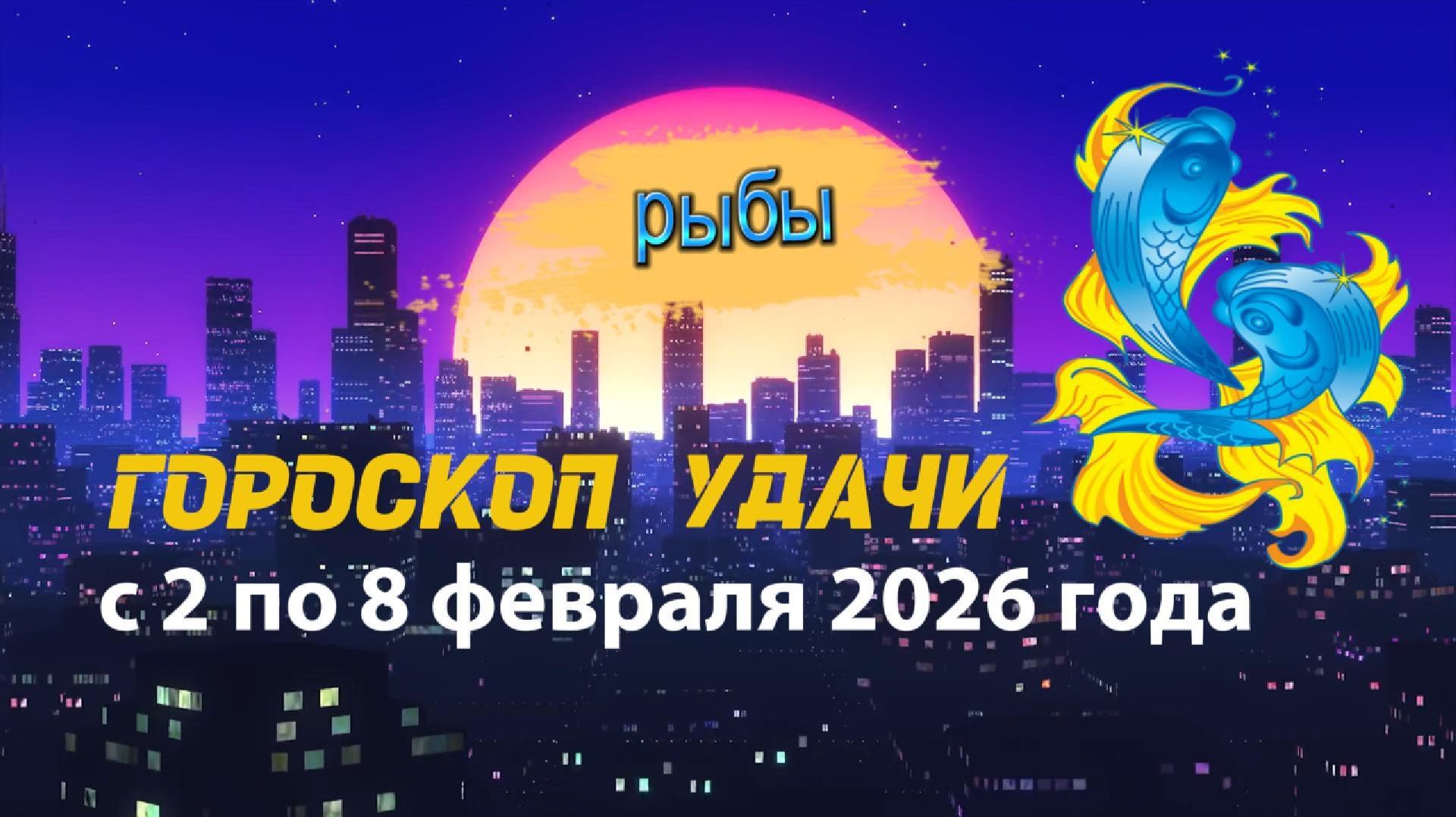 Гороскоп удачи с 2 по 8 февраля 2026 года. Рыбы смотреть онлайн