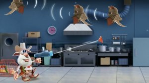 Буба готовит есть.Буба повар.Буба