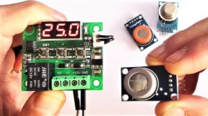 Делаем датчик угарного газа из термостата W1209 и Gas sensor MQ, CO сигнализатор и индикатор от 12 В